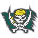 Tête de mort pirate - autocollant sticker adhésif