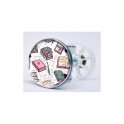 Stickers visage heureux autocollant bonde lavabo évier bouchon