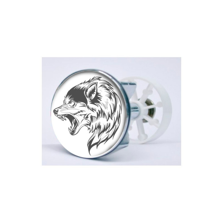 Stickers visage heureux autocollant bonde lavabo évier bouchon