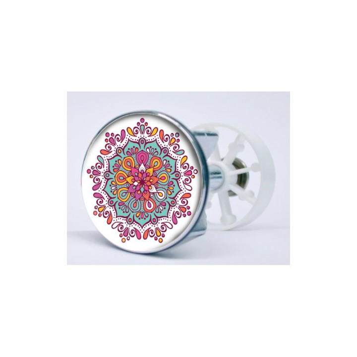 Stickers visage heureux autocollant bonde lavabo évier bouchon
