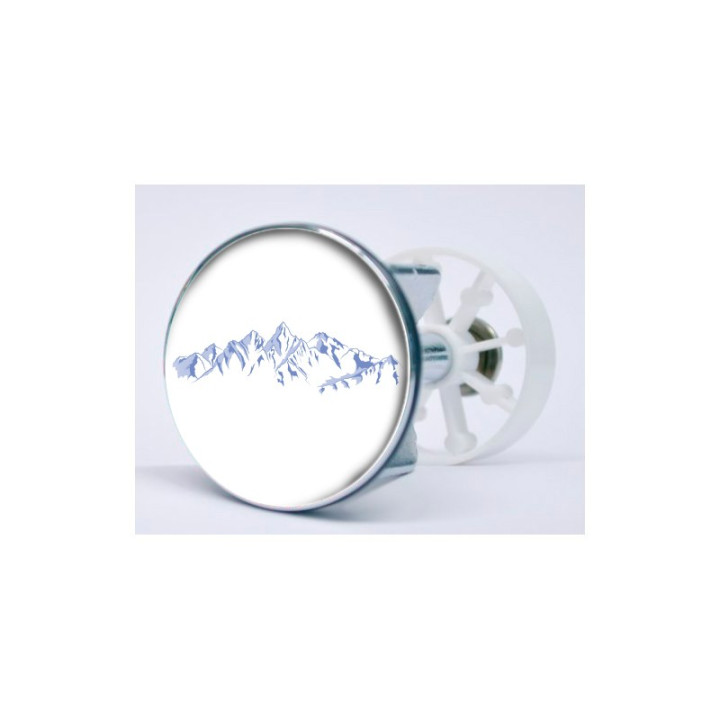 Stickers visage heureux autocollant bonde lavabo évier bouchon