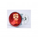 Stickers visage heureux autocollant bonde lavabo évier bouchon