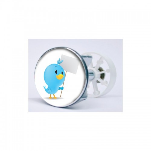 Stickers visage heureux autocollant bonde lavabo évier bouchon