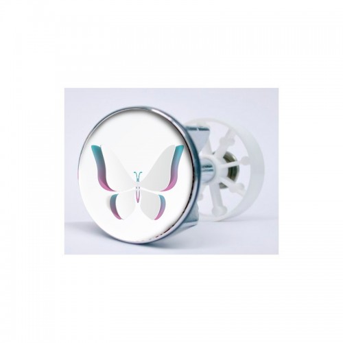Stickers visage heureux autocollant bonde lavabo évier bouchon