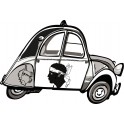 2 CV voitue Corse aufkleber sticker kleber