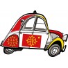 2 CV voitue Occitan autocollant sticker adhesif