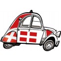 2 CV voitue Savoie autocollant sticker adhesif