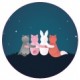 Stickers whale wall sticker sticker switch
