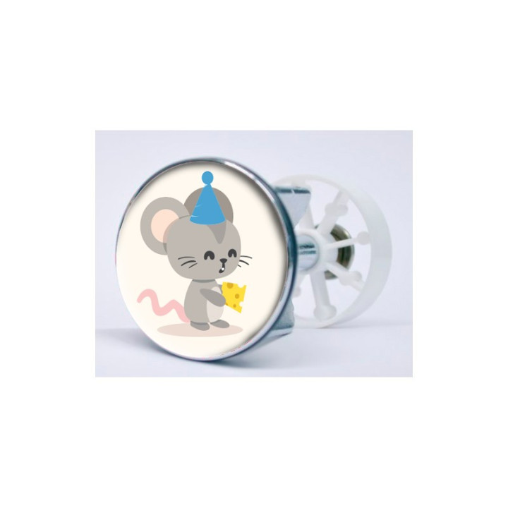 Stickers visage heureux autocollant bonde lavabo évier bouchon