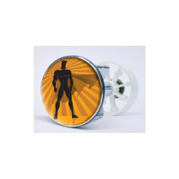 Stickers visage heureux autocollant bonde lavabo évier bouchon