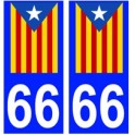 66 estelada blava adesivo piastra