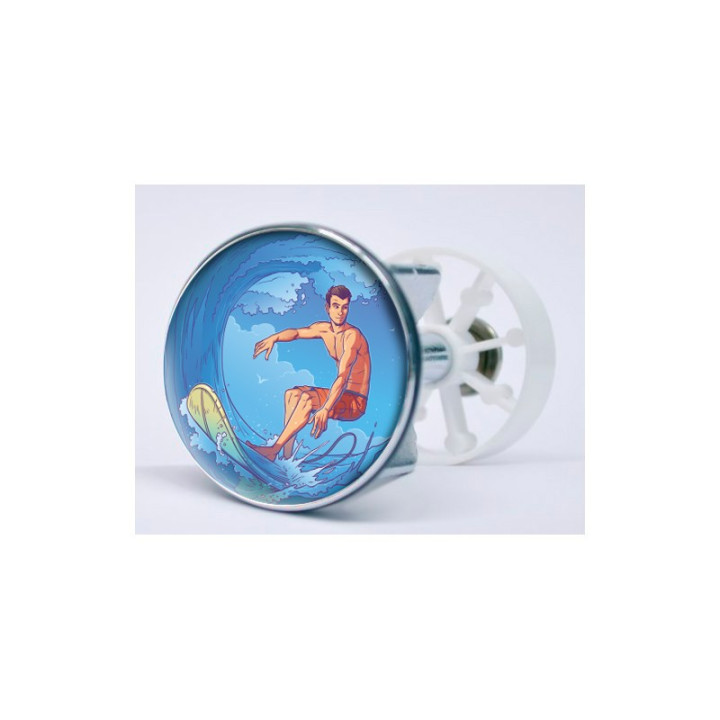 Stickers visage heureux autocollant bonde lavabo évier bouchon