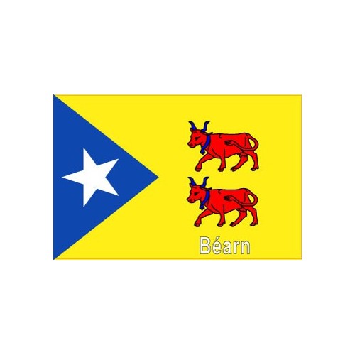 Autocollant Bearn Estelada stickers adhesif drapeau