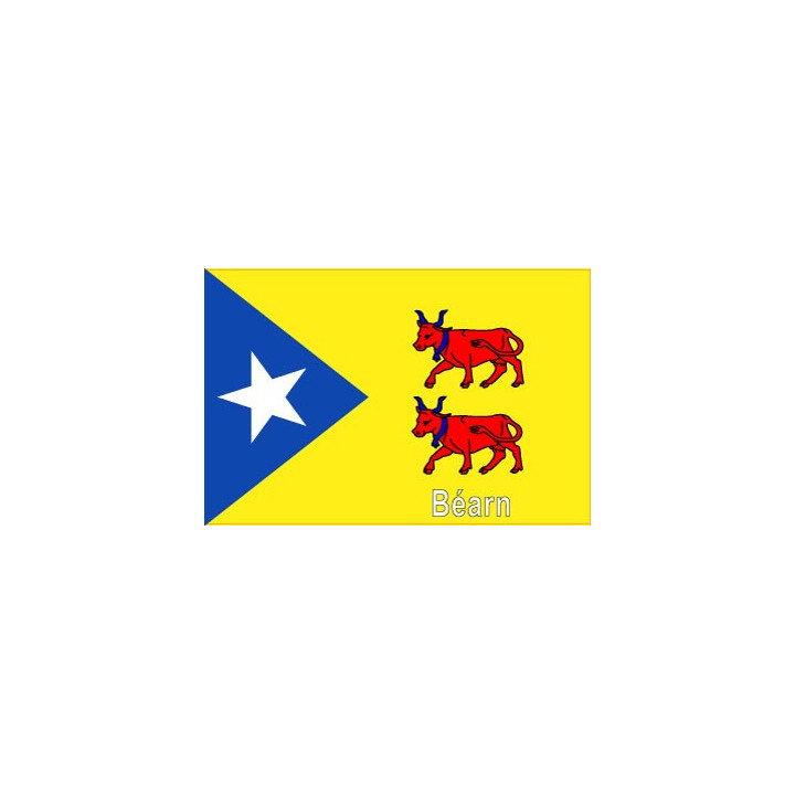 Autocollant Bearn Estelada stickers adhesif drapeau