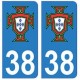 38 Isère FPF blason autocollant plaque logo