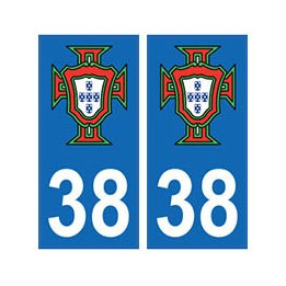 38 Isère FPF blason autocollant plaque logo
