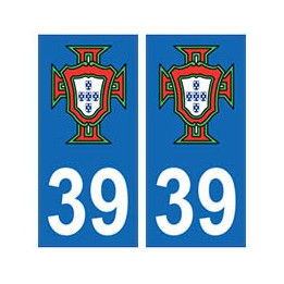 39 Jura logo FPF autocollant plaque stickers département 