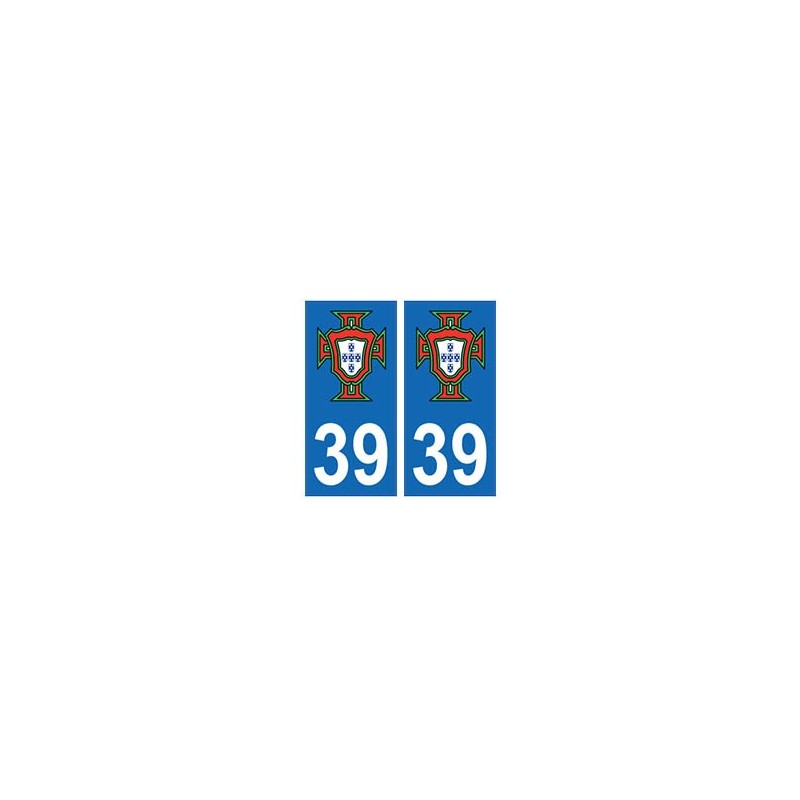 39 Jura logo FPF autocollant plaque stickers département 