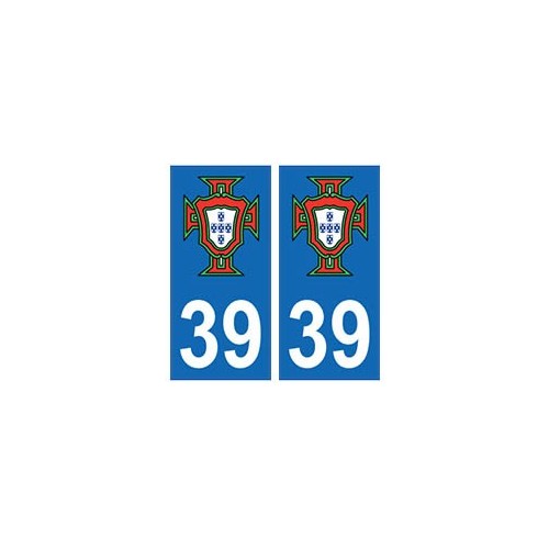 39 Jura logo FPF autocollant plaque stickers département 