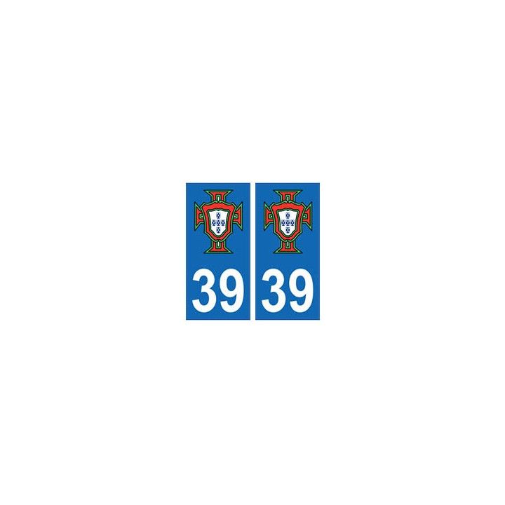 39 Jura logo FPF autocollant plaque stickers département 