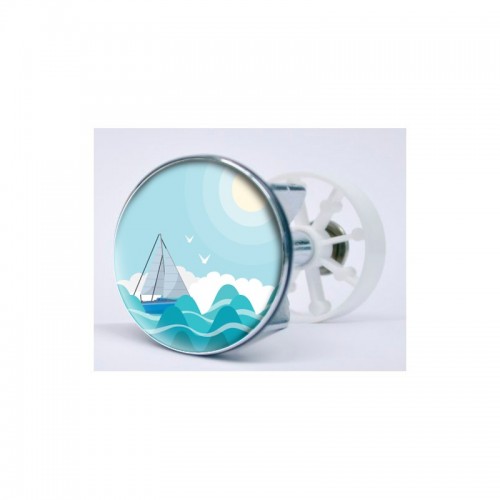 Stickers Femme 8 autocollant bonde lavabo évier bouchon