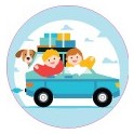 Stickers visage heureux autocollant bonde lavabo évier bouchon