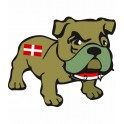 Bulldog chien région Savoie autocollant sticker adhesif