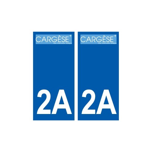 2A Ajaccio logotipo de la etiqueta engomada de la placa de pegatinas de la ciudad