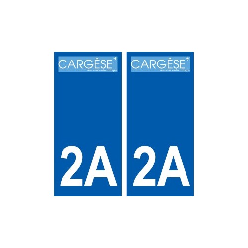2A Ajaccio logo autocollant plaque stickers ville