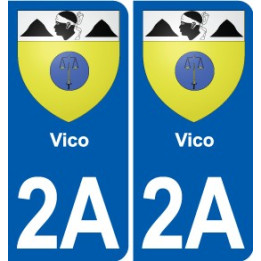 2A Sartène wappen aufkleber typenschild aufkleber stadt
