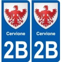 2B Calenzana blason autocollant plaque stickers ville