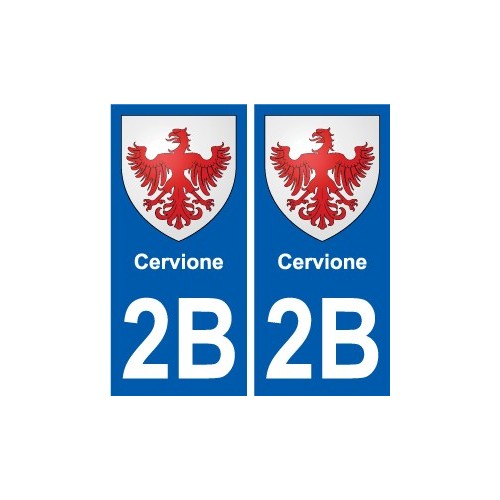 2A Sartène escudo de armas de la etiqueta engomada de la placa de pegatinas de la ciudad