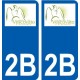 2A Ajaccio logotipo de la etiqueta engomada de la placa de pegatinas de la ciudad