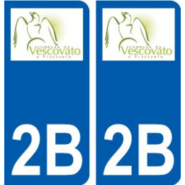 2A Ajaccio logo sticker plate stickers city