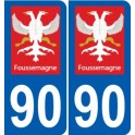 90 Bessoncourt logo autocollant plaque stickers ville