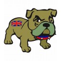 Bulldog Angleterre Royaume-Uni autocollant sticker adhesif