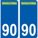 90 Joncherey logo autocollant plaque stickers ville