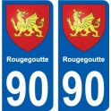 90 Morvillars blason autocollant plaque stickers ville