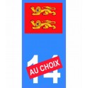 Wappen der Normandie, nummer wählbar, motorrad aufkleber plakette ez