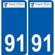 91 Igny logo autocollant plaque stickers ville