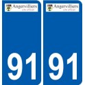 91 Igny logotipo de la etiqueta engomada de la placa de pegatinas de la ciudad