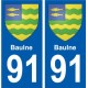 91 Igny stemma adesivo piastra adesivi città