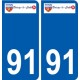 91 Igny logo sticker plate stickers city