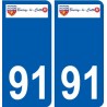 91 Igny logo sticker plate stickers city