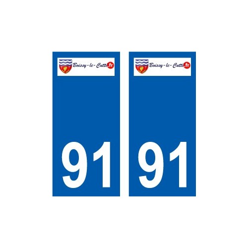 91 Igny logotipo de la etiqueta engomada de la placa de pegatinas de la ciudad