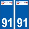 91 Igny logo adesivo piastra adesivi città