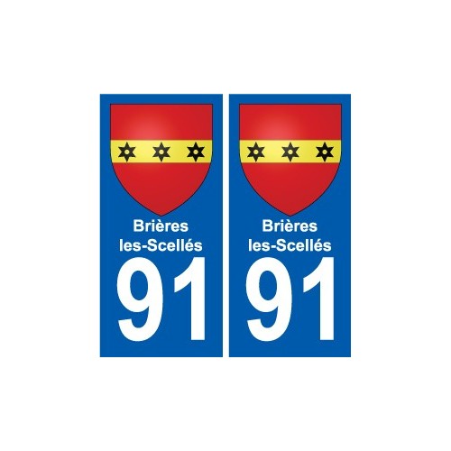 91 Igny escudo de armas de la etiqueta engomada de la placa de pegatinas de la ciudad
