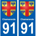 91 Igny stemma adesivo piastra adesivi città