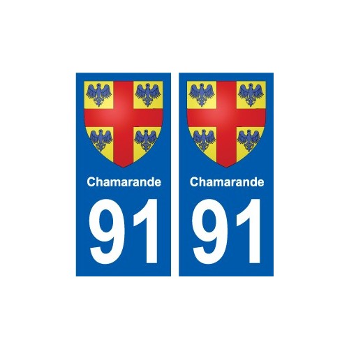 91 Igny stemma adesivo piastra adesivi città