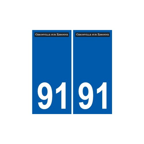 91 Igny logo autocollant plaque stickers ville